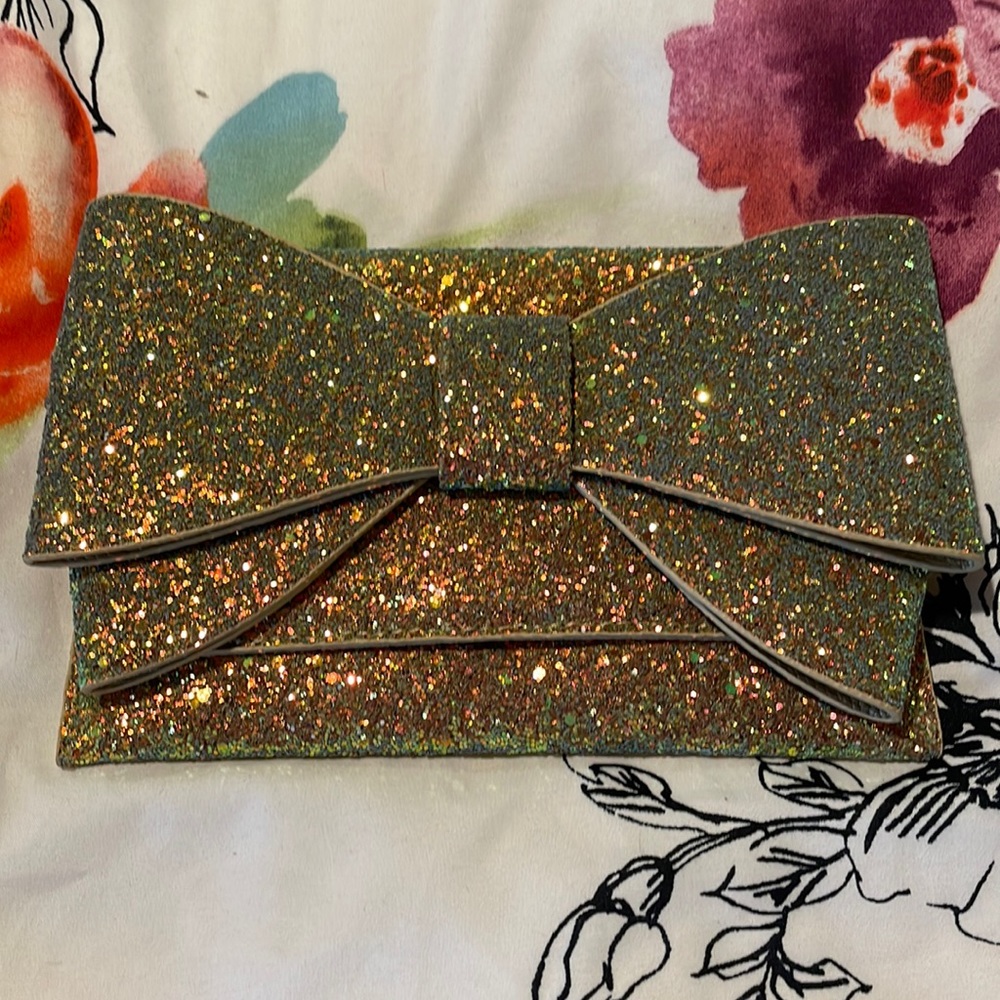 Glitter Iridescent Clutch